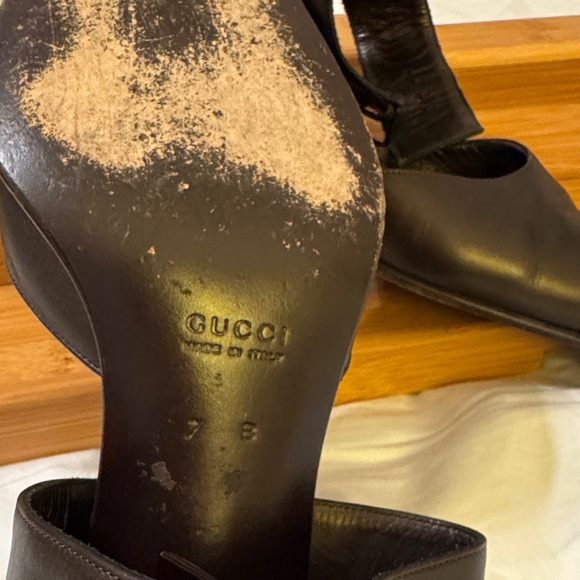 Gucci Elegant Black ankle-strap pumps - Picture 3 of 3